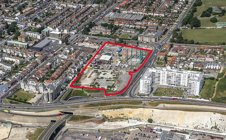 gasworks development showing boundary